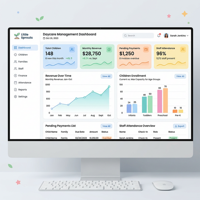 Dashboard Guardería
