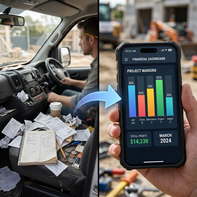 Transformación de facturas en furgoneta a dashboard profesional